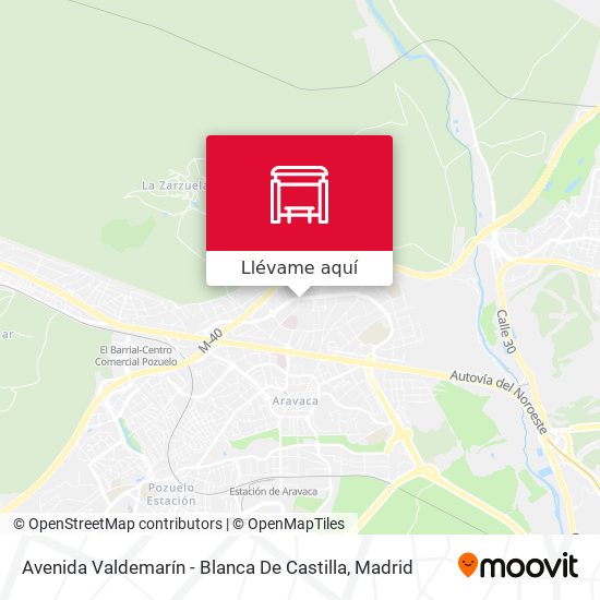 Mapa Avenida Valdemarín - Blanca De Castilla