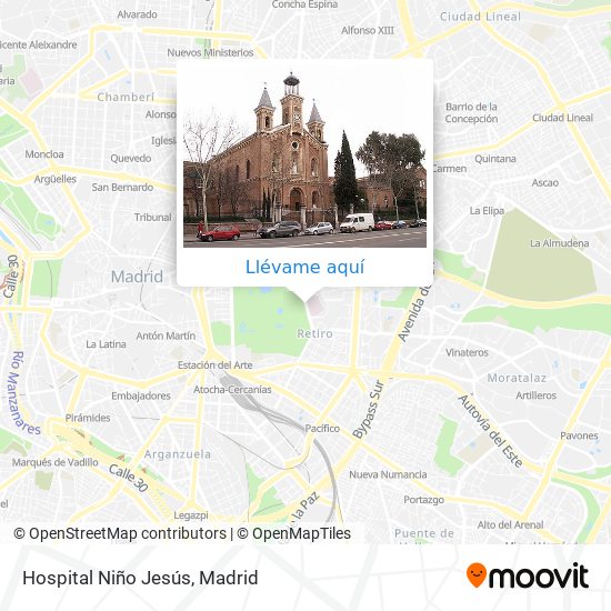 Mapa Hospital Niño Jesús