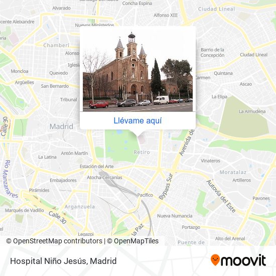 Mapa Hospital Niño Jesús