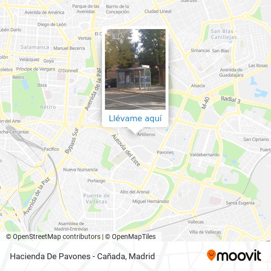 Mapa Hacienda De Pavones - Cañada