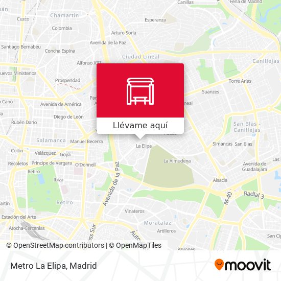 Mapa Metro La Elipa