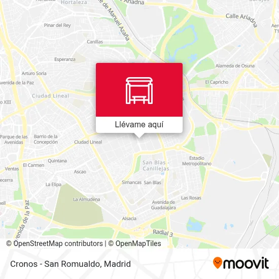 Mapa Cronos - San Romualdo