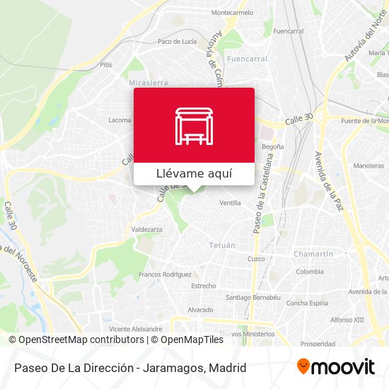 Mapa Paseo De La Dirección - Jaramagos