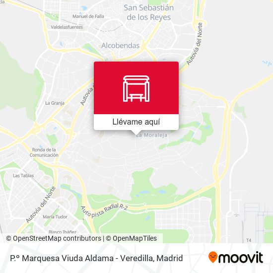 Mapa P.º Marquesa Viuda Aldama - Veredilla