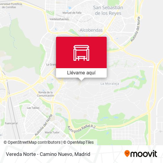 Mapa Vereda Norte - Camino Nuevo
