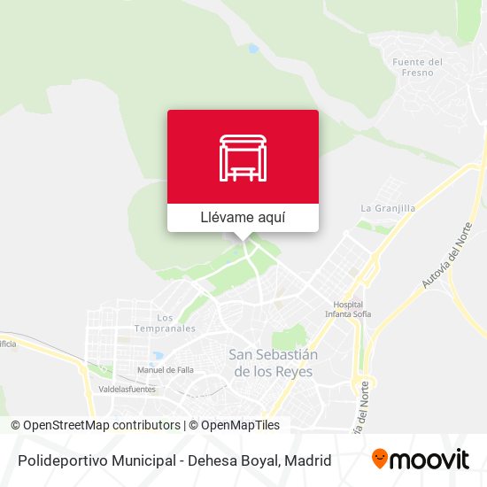 Mapa Polideportivo Municipal - Dehesa Boyal