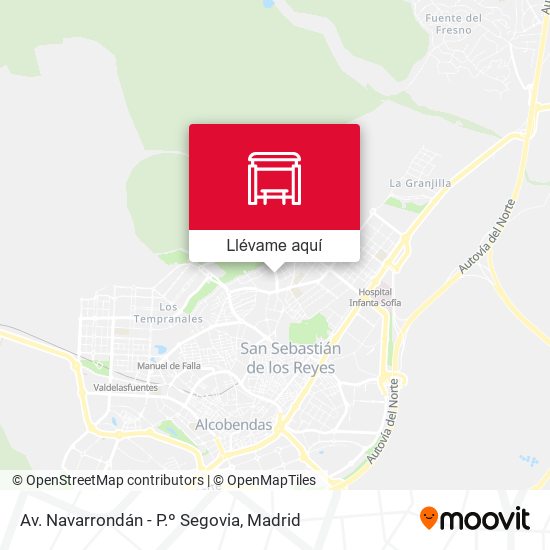 Mapa Av. Navarrondán - P.º Segovia