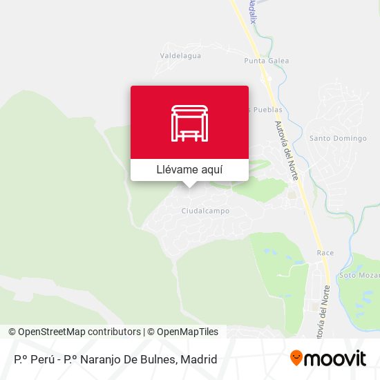 Mapa P.º Perú - P.º Naranjo De Bulnes