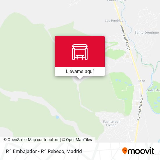 Mapa P.º Embajador - P.º Rebeco