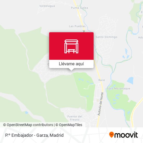 Mapa P.º Embajador - Garza