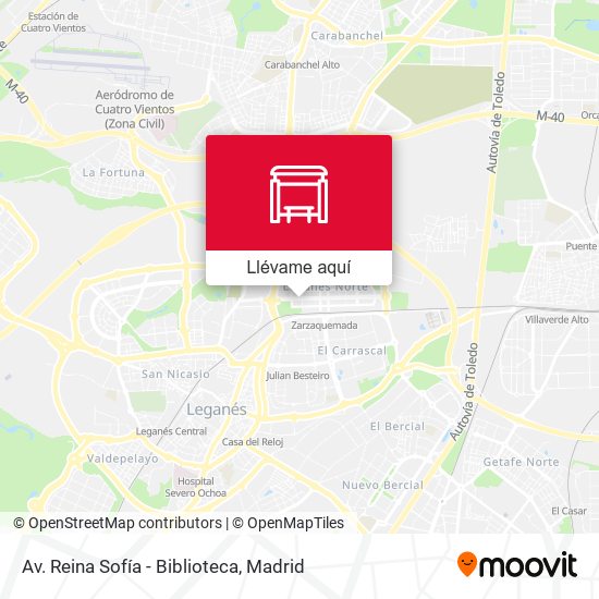 Mapa Av. Reina Sofía - Biblioteca