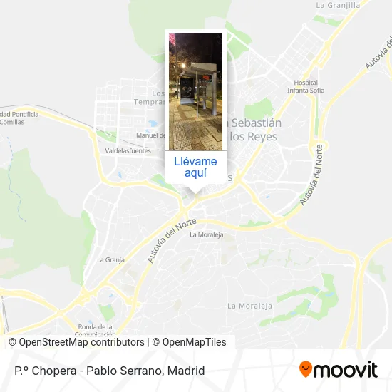 Mapa P.º Chopera - Pablo Serrano