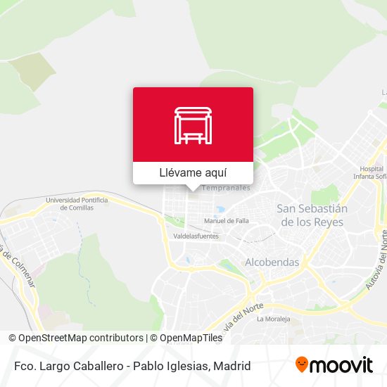 Mapa Fco. Largo Caballero - Pablo Iglesias
