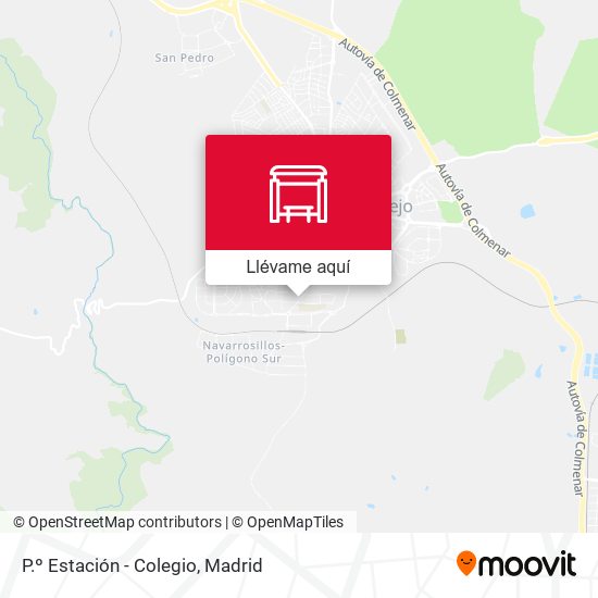 Mapa P.º Estación - Colegio