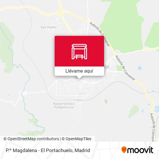 Mapa P.º Magdalena - El Portachuelo
