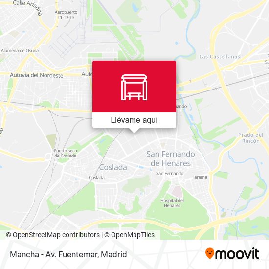 Mapa Mancha - Av. Fuentemar