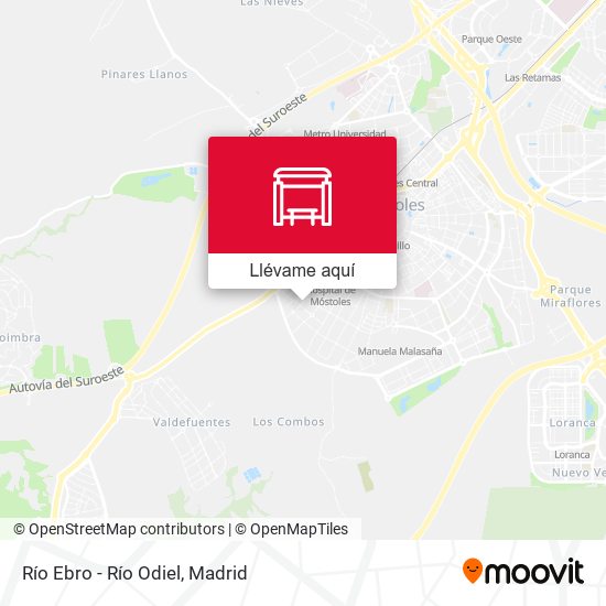Mapa Río Ebro - Río Odiel
