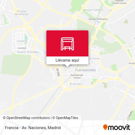 Mapa Francia - Av. Naciones