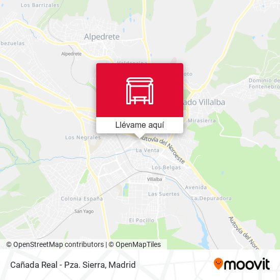 Mapa Cañada Real - Pza. Sierra