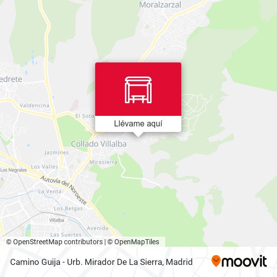 Mapa Camino Guija - Urb. Mirador De La Sierra