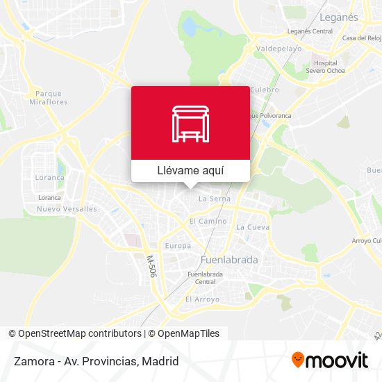 Mapa Zamora - Av. Provincias