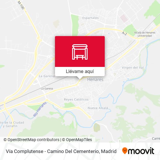 Mapa Vía Complutense - Camino Del Cementerio
