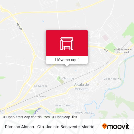 Mapa Dámaso Alonso - Gta. Jacinto Benavente