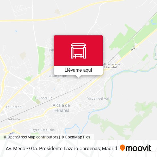 Mapa Av. Meco - Gta. Presidente Lázaro Cárdenas