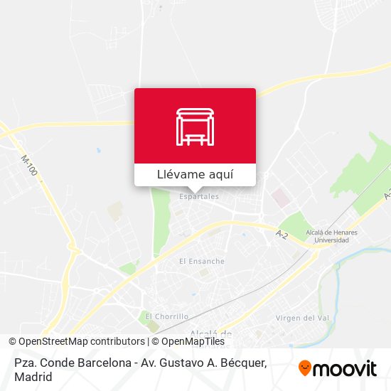 Mapa Pza. Conde Barcelona - Av. Gustavo A. Bécquer