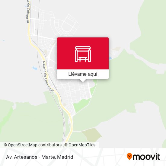 Mapa Av. Artesanos - Marte