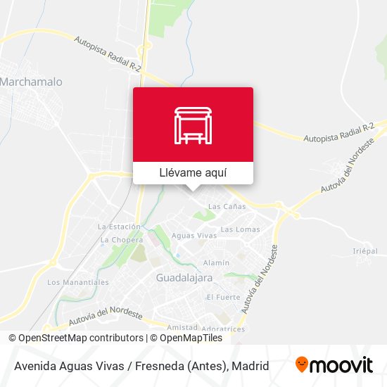 Mapa Avenida Aguas Vivas / Fresneda (Antes)