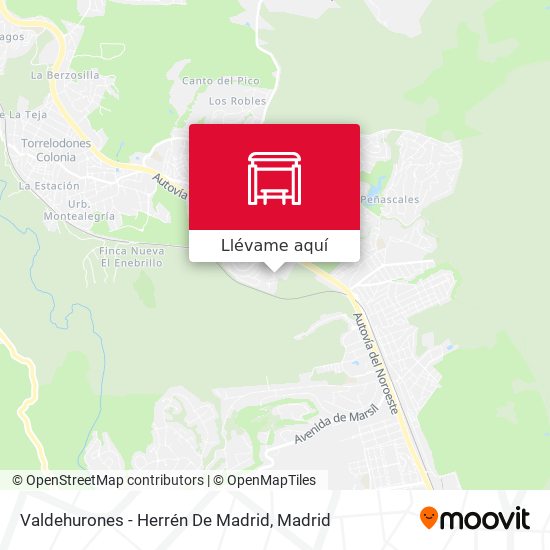 Mapa Valdehurones - Herrén De Madrid