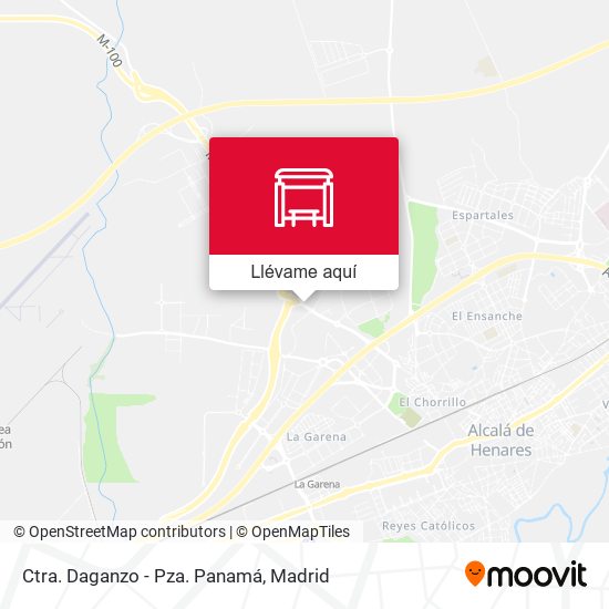 Mapa Ctra. Daganzo - Pza. Panamá