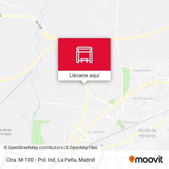 Mapa Ctra. M-100 - Pol. Ind. La Peña