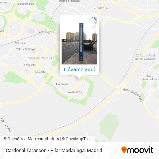 Mapa Cardenal Tarancón - Pilar Madariaga