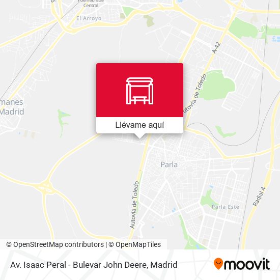 Mapa Av. Isaac Peral - Bulevar John Deere