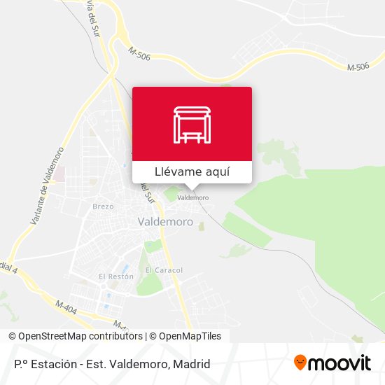 Mapa P.º Estación - Est. Valdemoro