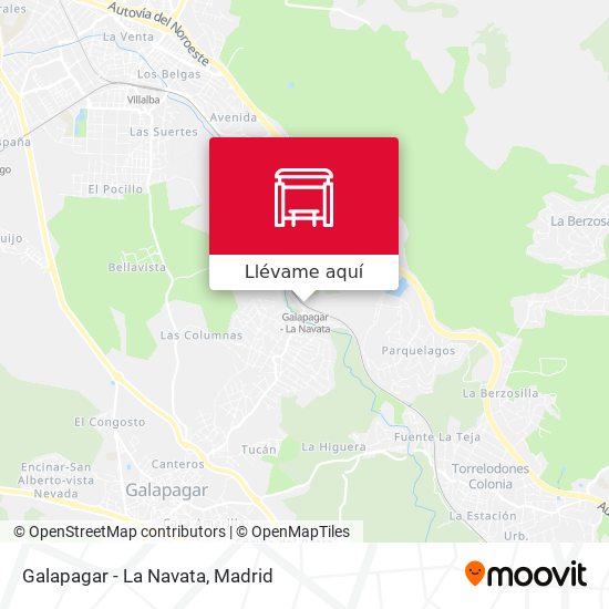 Mapa Galapagar - La Navata