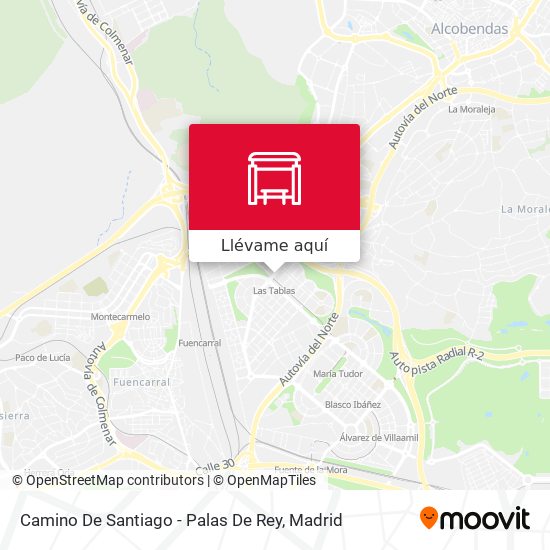 Mapa Camino De Santiago - Palas De Rey