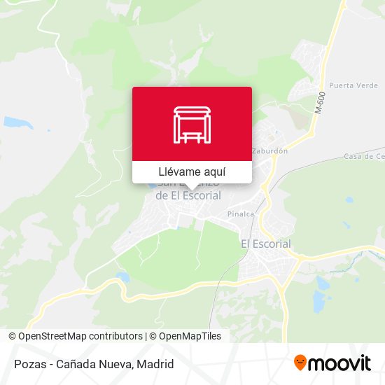 Mapa Pozas - Cañada Nueva