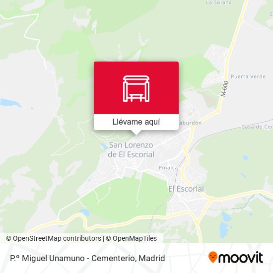 Mapa P.º Miguel Unamuno - Cementerio