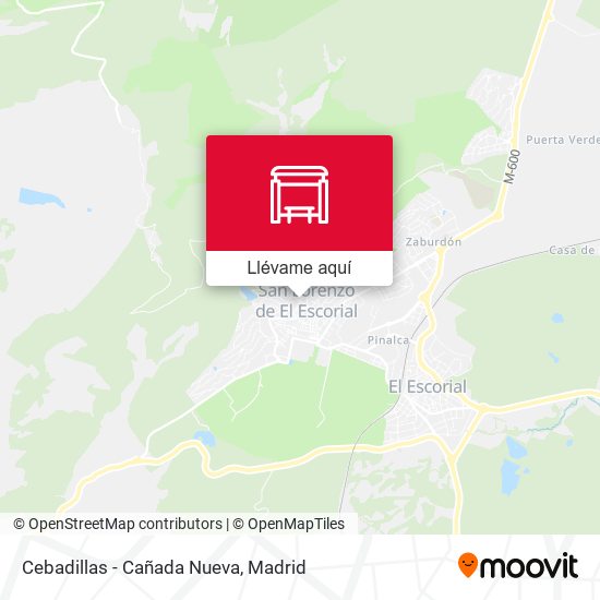 Mapa Cebadillas - Cañada Nueva