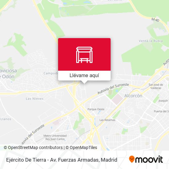 Mapa Ejército De Tierra - Av. Fuerzas Armadas