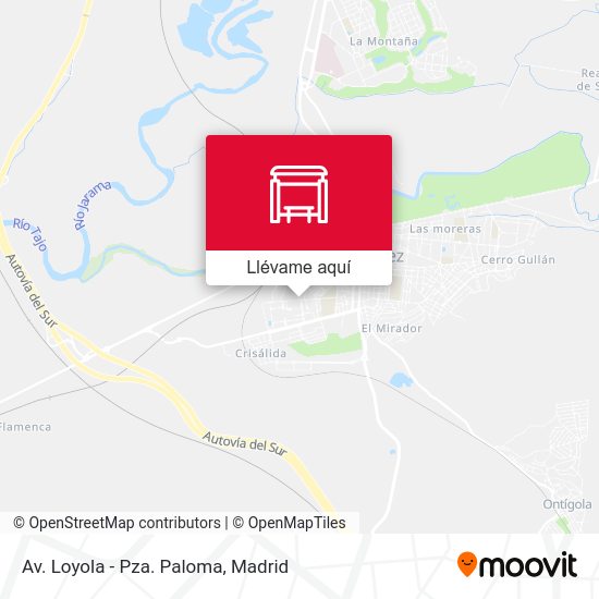 Mapa Av. Loyola - Pza. Paloma