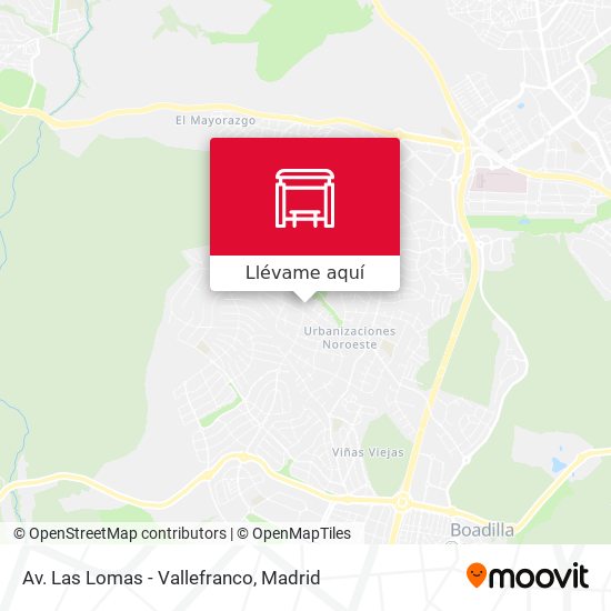 Mapa Av. Las Lomas - Vallefranco