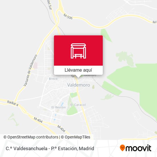 Mapa C.º Valdesanchuela - P.º Estación
