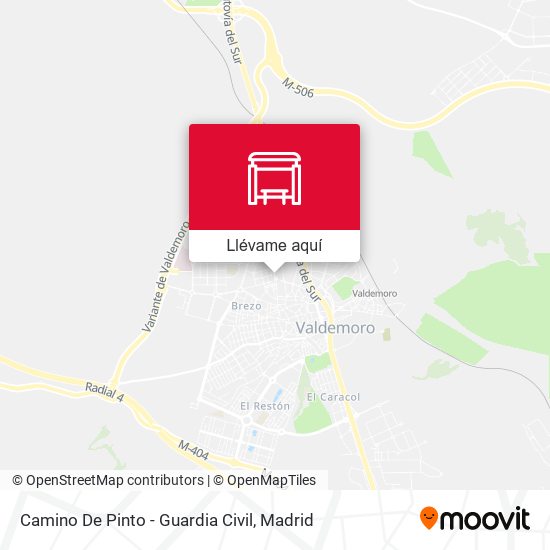 Mapa Camino De Pinto - Guardia Civil
