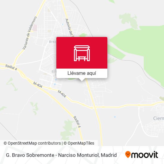 Mapa G. Bravo Sobremonte - Narciso Monturiol