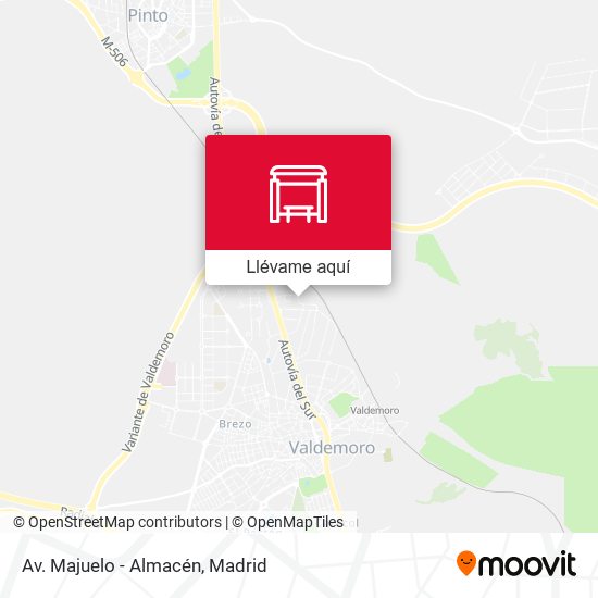Mapa Av. Majuelo - Almacén