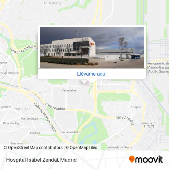 Mapa Hospital Isabel Zendal